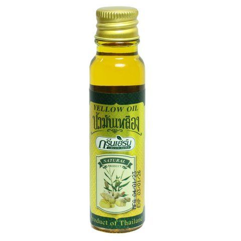 Желтое Масло для лечения гайморита и заложенности носа 24 мл. Green Herb (8857102910179) 1348352909 фото