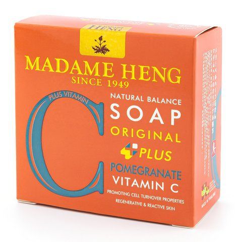 Тайское натуральное мыло с Гранатом и Витамином С 50 г. Madame Heng (8853502015452) 1855002941 фото