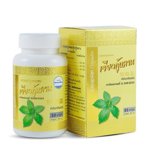 Тайские капсулы долголетия с женьшенем и грибом линчжи Jiaogulan 60 шт Kongka Herb (8856051001280) 1617146218 фото