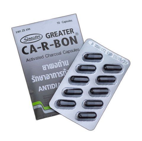 Капсулы с активировнным углем CA-R-BON в желатиновой оболочке 10 шт Greater (8852294358013) 2552342633 фото