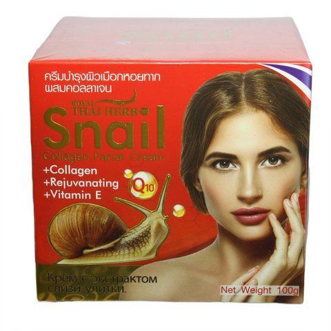 Крем для лица с экстрактом слизи улитки и коллагеном 100 мл. Royal Thai Herb (8850201524629) 1613310493 фото