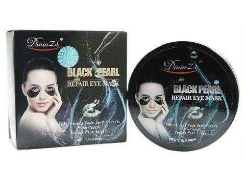 Гідрогелеві патчі для очей з перлами Black Pearl 60 шт Dinin Zi (6936993803882) 2356018065 фото