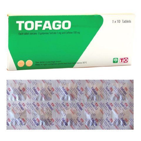 Таблетки от мигрени, головной боли и пониженного давления Tofago 10 таблеток Pharma (8851881019375) 1774911258 фото