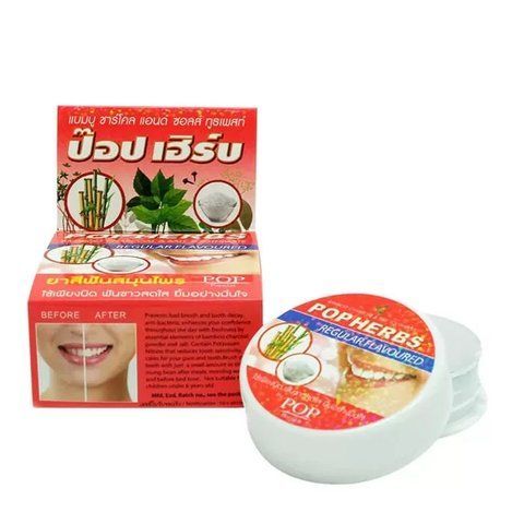 Зубная паста с бамбуковым углем и солью 30 г POP Herbs (8853318002974) 1707838666 фото