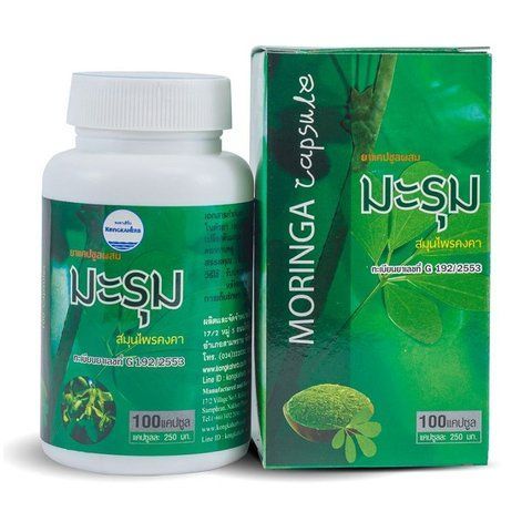Капсулы от метеоризма с экстрактом Моринга Moringa 100 шт Kongka Herb (8856051000276) 1596639935 фото