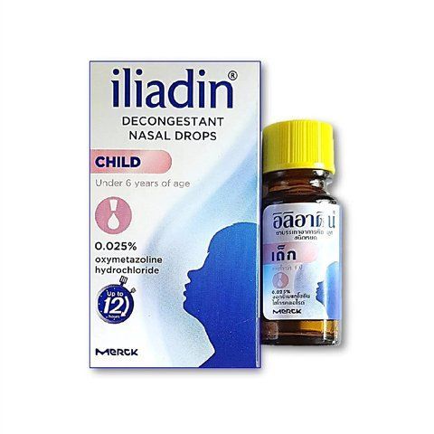 Детские противозастойные назальные капли 0,025% 10 мл Iliadin (8852881017026) 1716636517 фото