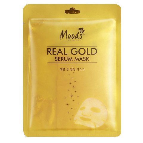 Тканевая тайская 3D маска для лица с золотой сывороткой 38 мл Moods(BELOV) (8859128305724) 1620364427 фото