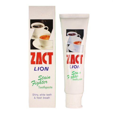 Зубная паста от зубного налета от чая и кофе Zact 160 г Lion (8850002009028) 2075286140 фото