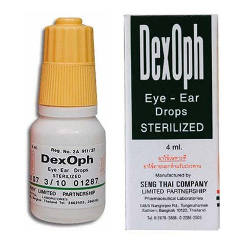 Капли от заболеваний глаз и ушей воспалительного характера DexOph 4 мл. Seng Thai (8854927000238) 2310602577 фото