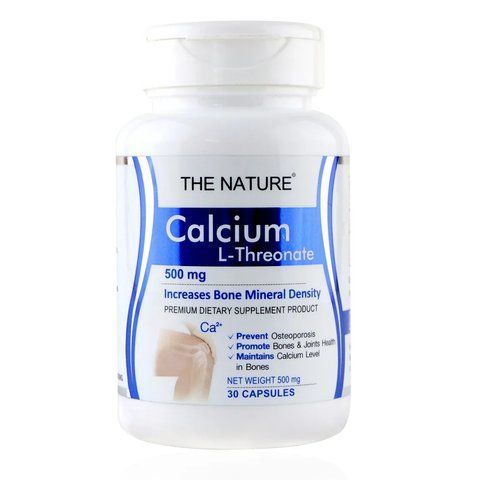 Кальций в капсулах 600 мг Calcium L-Threonate 30 шт The nature (8859050962385) 1846377698 фото